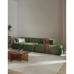 Chaise Longue Xl Componibile In Boucle Sofia