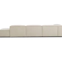 Chaise Longue Xl Componibile In Velluto A Coste Lennon