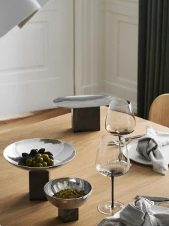 Ciotola Decorativa Con Base In Marmo Sapoto