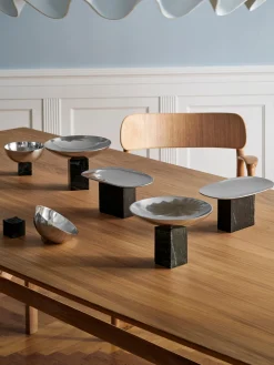 Ciotola Decorativa Con Base In Marmo Sapoto