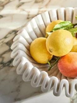 Ciotola Decorativa In Marmo Santorini