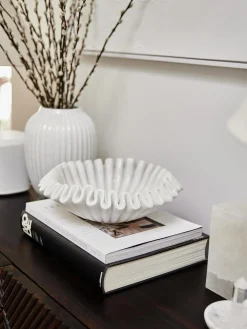 Ciotola Decorativa In Marmo Santorini