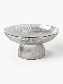 Ciotola In Vetro Con Superficie Scanalata Lija