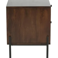 Comodino Con Cassetti Marrone Scuro Vienna