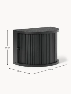 Comodino Da Parete Con Frontale Scanalato Calary