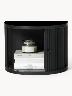 Comodino Da Parete Con Frontale Scanalato Calary