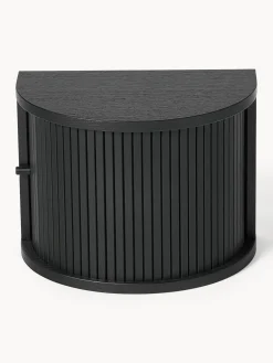 Comodino Da Parete Con Frontale Scanalato Calary