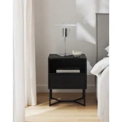 Comodino In Legno Di Mango Massiccio Con Cassetto Luca