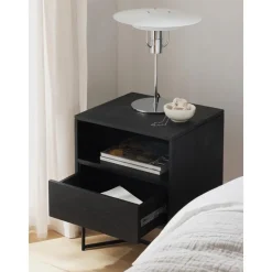 Comodino In Legno Di Mango Massiccio Con Cassetto Luca