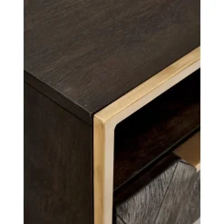 Comodino In Legno Di Mango Massiccio Harry