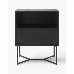 Comodino In Legno Di Mango Massiccio Con Cassetto Luca