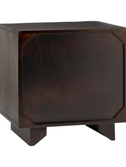 Comodino In Legno Di Mango Massiccio Louis