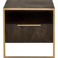 Comodino In Legno Di Mango Massiccio Harry