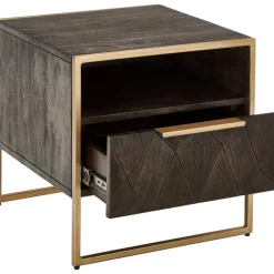 Comodino In Legno Di Mango Massiccio Harry