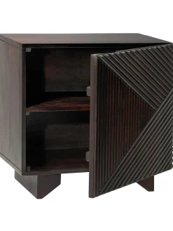 Comodino In Legno Di Mango Massiccio Louis