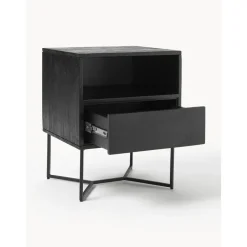 Comodino In Legno Di Mango Massiccio Con Cassetto Luca