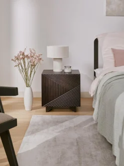 Comodino In Legno Di Mango Massiccio Louis