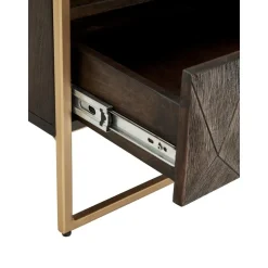 Comodino In Legno Di Mango Massiccio Harry