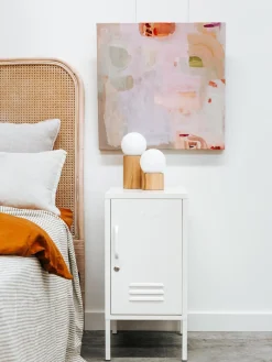 Comodino In Metallo The Shorty, Apertura Verso Sinistra O Destra