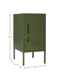 Comodino In Metallo The Shorty, Apertura Verso Sinistra O Destra