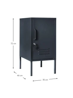 Comodino In Metallo The Shorty, Apertura Verso Destra O Sinistra