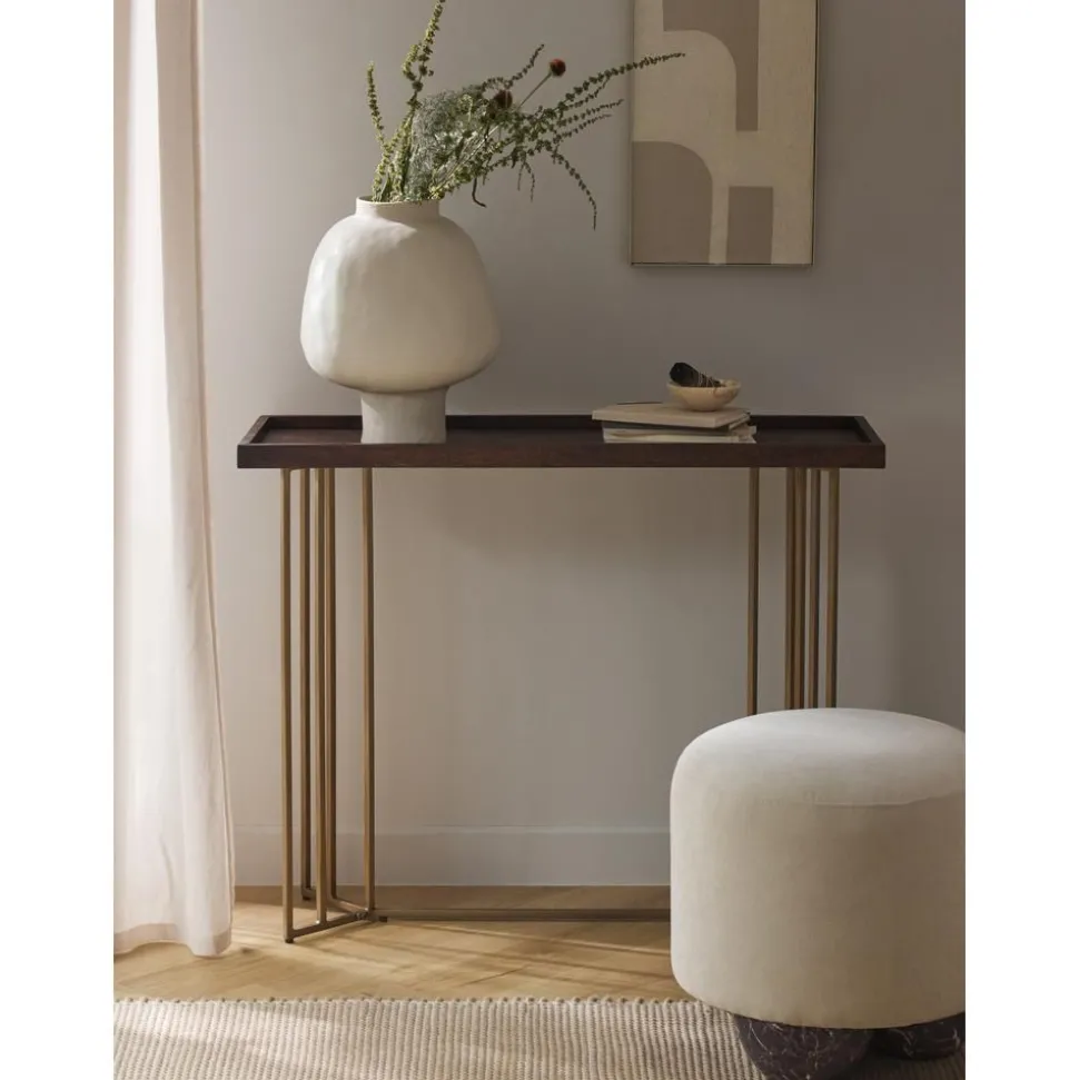 Consolle Con Piano In Legno Massiccio Luca