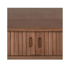 Consolle In Legno Con Cassetti E Frontali Scanalati Barbier