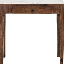 Consolle In Legno Di Mango Con Piano In Marmo Hauge