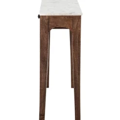 Consolle In Legno Di Mango Con Piano In Marmo Hauge