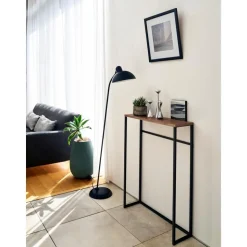 Consolle Stretta In Metallo Con Ganci Tower