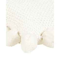 Copricuscino A Maglia Con Pompon Molly