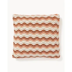 Copricuscino A Maglia In Cotone Emilio