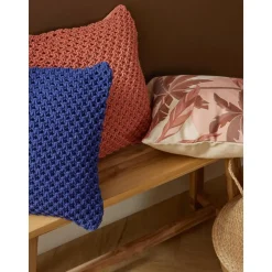 Copricuscino A Maglia In Cotone Gabrielle