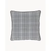 Copricuscino A Quadri Con Bordino Stirling