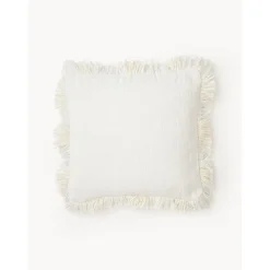 Copricuscino A Quadri Con Frange Kaspar