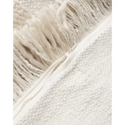 Copricuscino A Quadri Con Frange Kaspar