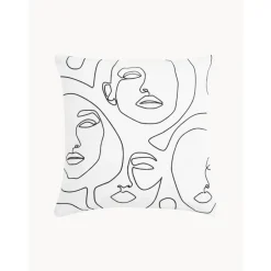 Copricuscino Aria Con Disegno Astratto One Line