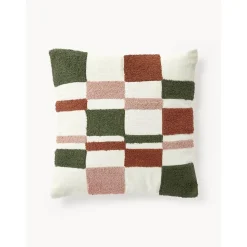 Copricuscino Con Motivo Capitonne A Quadri Scout