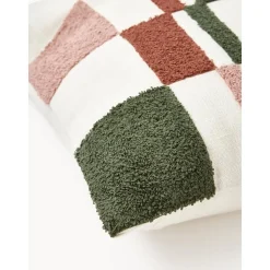 Copricuscino Con Motivo Capitonne A Quadri Scout