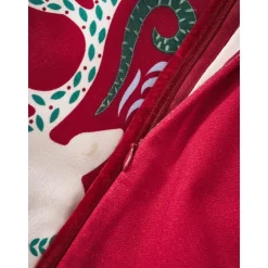 Copricuscino Con Motivo Invernale Prancer