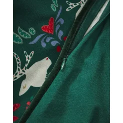 Copricuscino Con Motivo Invernale Deers