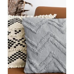 Copricuscino Con Motivo Trapuntato A Zigzag Akesha