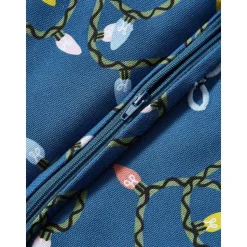 Copricuscino Con Stampa E Ricamo Natalizio Ribbons