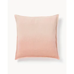 Copricuscino In Cotone Beige Con Effetto Ombre Marcella