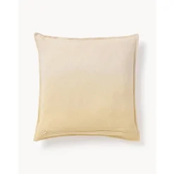 Copricuscino In Cotone Beige Con Effetto Ombre Marcella