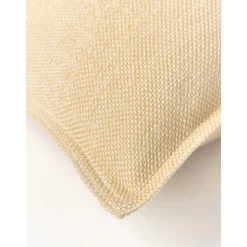 Copricuscino In Cotone Beige Con Effetto Ombre Marcella