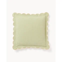 Copricuscino In Cotone Con Bordo Ondulato Atina