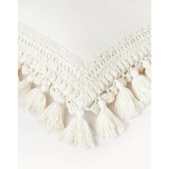 Copricuscino In Cotone Con Nappe Adrian