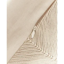 Copricuscino In Cotone Con Motivo Strutturato Rino