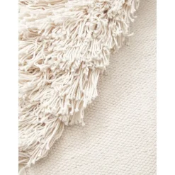 Copricuscino In Cotone Con Motivo A Frange Inga